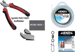 Front Pocket Set - Visgerei Onderdelen - Vissen Maken - Gehard Staal - 10 Meter - Zwart — thumbnail 2