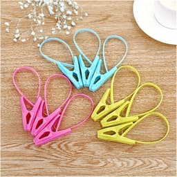 Wasknijpers Haken - Waslijn Clips - Draadloos Ophangen - Winddicht Ontwerp - 12 Stuks - Meerkleurig — thumbnail 2