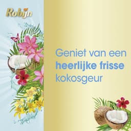 Robijn - Klein & Krachtig Wasmiddel Kokos Sensation 19 Wasbeurten - 8 x 665 ml - Voordeelverpakking — thumbnail 2