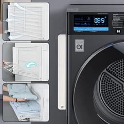 Verstelbaar Magnetisch Wasmachine Rek 41x25cm, Inklapbaar Droogrek, Opbergrek voor Wasruimte en Keuken, Ideaal voor Organisatie en Ruimtebesparing — thumbnail 2