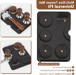 Silicone Koffiemat 60x40 cm - 2-in-1 Antislip Beschermmat voor Werkblad en Espresso Machine, Waterdicht en Warmtebestendig, Ideaal voor Koffieliefhebbers — thumbnail 4