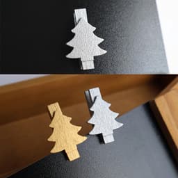 Allecto Plus - Houten wasknijpers voor decoratie - 30 stuks - Kleine knijpers voor Kerst en bruiloft - Gemengde kleuren - Feestelijke houten klemmen — thumbnail 2