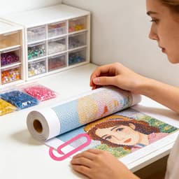 Steenschilder clips - Tekenhouders - Kunstprojecten - Antislip grip - Set van 2 - Hot pink — thumbnail 2