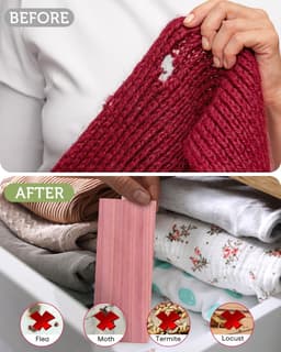Cederhout Blokjes - Kleding Beschermers - Kasten Opfrissen - Natuurlijke Geur - 42 Stuks - Houtkleur — thumbnail 5