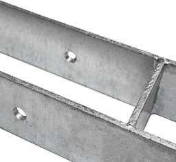 H Anker - Paaldrager Paalschoen - Stevigheid Bieden - Warmbad Verzinkt - 600 mm Lengte - Zilverkleurig — thumbnail 3