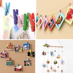 Kleurige Houten Kledingknijpers - 100 Stuks voor Foto's, Collages en Postkaarten, Ideaal voor Creatieve Decoratie — thumbnail 3