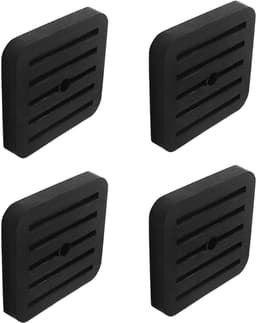 Dempingsvoeten Rubber - Trillingsisolatie Pads - Apparaten Dempen - Eenvoudige Installatie - 4 Stuks - Zwart — thumbnail 1