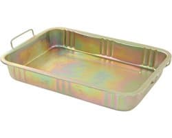Gegalvaniseerde Olie Lekbak - Afvoercontainer Auto - Olie Verversen - Roestvrij Metaal - 500x380x95mm - Zilver
