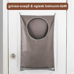 Vouwbare Hangende Waszakken - 2 Stuks met RVS Deurhaak en Zuignap voor Thuis en Reizen, Ideaal voor Kleding en Wasgoed — thumbnail 3