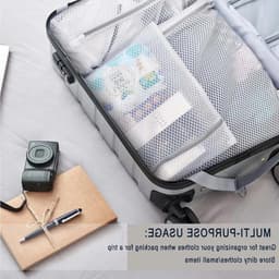 Dailygoods - 2 stuks 30 x 40 cm waszakken met honingraatstructuur, waszak voor wasmachine met ritssluiting voor fijne was, beha's, sokken en ondergoed — thumbnail 3