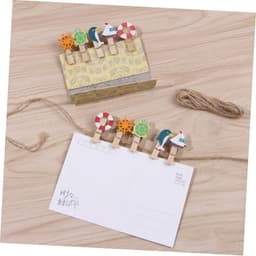 Kleine Knijpers - Foto Clips - Decoratie Maken - Natuurlijk Hout - 150 Stuks - Houtkleur — thumbnail 2