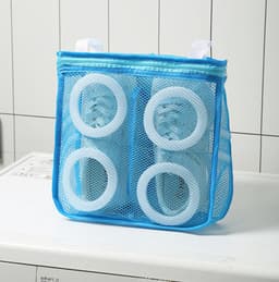 1 Pack Schoenen Waszak - Schoenen Waszak - Sneaker Wasmachine Zak - Hoge Kwaliteit Waszak met Ritssluiting - Herbruikbare en Duurzame Schoenen Waszak met Ritssluiting - Waszak voor Alle Schoenen-L - blauw - 36X30X12cm — thumbnail 2
