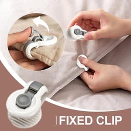 6-pack dekbedclips - dekbed klemmen – Dekbedbevestigers – Dekbedspelden – Dekbedhouders – Grijs — thumbnail 2