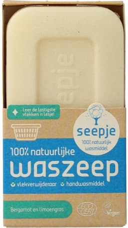 Seepje Waszeep Blok/Vlekverwijderaar - Bergamot & Limoengras - 120 gr — thumbnail 4