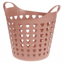 Excellent Houseware Flexibele wasmand - 3x - oud roze - 26 liter - kunststof - 40 x 41 cm — thumbnail 2