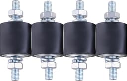 4x Rubber Stootbuffers M8 - Antivibratie Voeten voor Warmtepomp & Airco (Schokdemping) — thumbnail 1