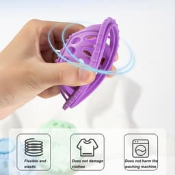 Haarfilter - Wasmachine Haar Filter - 4 stuks Wasmachine Reiniger Haarvanger - Haarverwijderaar voor de wasmachine - Anti-klit - Verwijdert hondenhaar en huidschilfers van kleding - 8,5*7 cm - Vier kleuren — thumbnail 5