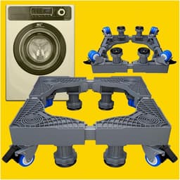Universele Wasdroger Sokkel - Wasmachine Onderstel - Apparaten Verplaatsen - Verstelbaar & Stabiel - 8 Poten 4 Wielen — thumbnail 1