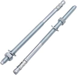 Wigankers M8 - Metalen pluggen - Zware bevestiging - Verzinkt staal - 165 mm - Zilverkleurig — thumbnail 1