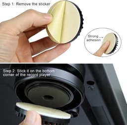 4x Trillingsdempers voor Speakers en Audioapparatuur - Schokabsorberende Voeten — thumbnail 5