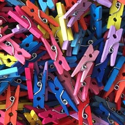 50 Mini Houten Knijpers met Jute Touw - Kleine Klemmetjes voor Foto's, Knutselen en Decoratie — thumbnail 4