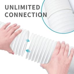 Mobiele airconditionerslang - Airconditionerslang in PP-materiaal, diameter 15 cm met 2 m lengte, universele slangsetA — thumbnail 4