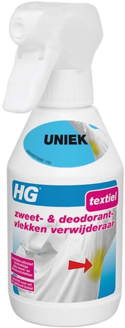 HG zweetvlekkenverwijderaar - 250ml - effectief tegen zweet- en deodorantvlekken - geschikt voor wit en gekleurd textiel — thumbnail 1