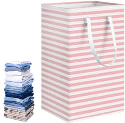 JeiibrZui Ronde Wasmand - Lichtroze - 75 Liter Vochtbestendig Opbergbox - 1 Stuk - Voor Kleding En Speelgoed — thumbnail 1