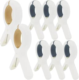 8pcs Strandstoel Clips - Strand Handdoek Clips voor Ligstoelen - Zware Kunststof Klemmen om je Handdoek op zijn Plaats te Houden — thumbnail 1