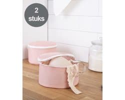 BH Waszakje met Rits -2 Stuks - Waszakken voor Wasgoed - Lingerie Waszakje - Wasnet - Waszak - Wasbol - laundry bag - Roze — afbeelding 1