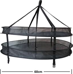 Droognet 60cm diameter 6 laags Heavy Duty Verstelbaar (Zwart) — thumbnail 4