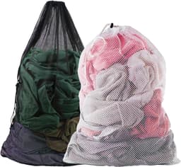 Extra grote wasnetzakken van 70×90 cm - 2 stuks voor het wassen van kleding, ondergoed en delicate stoffen in de wasmachine — thumbnail 1