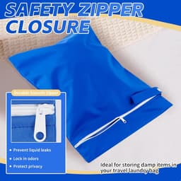 Waszakken Set van Twee, Waterdicht en Herbruikbaar, Ideaal voor Kleding, Ondergoed en Delicate Stoffen — thumbnail 3