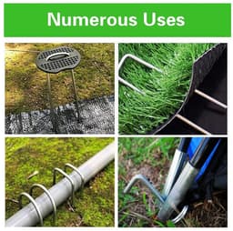 Omgoods - Set van 50 Gegalvaniseerde Grondankers voor de Tuin — thumbnail 4