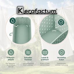 Wasknijpermand Ophangen - Knijperbakje Bakje - Wasgoed Ophangen - Open Mand Design - Maat XL - Poolwit — thumbnail 4