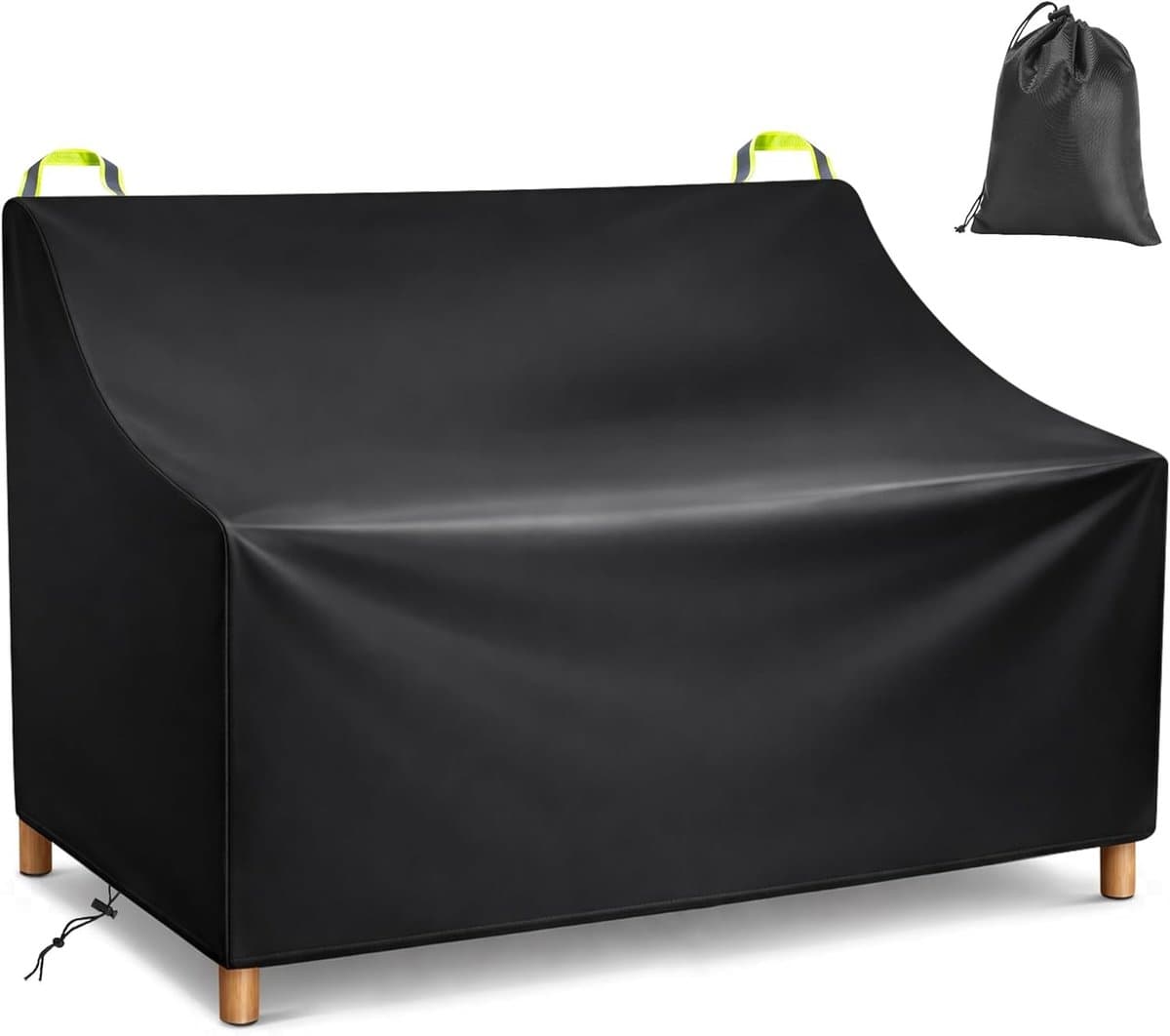 Tuinstoel Beschermhoes voor 2-Zits Bank met Ventilatieopeningen, Waterdicht en UV-Bestendig, Robuust Oxford Stof, Geschikt voor Tuinmeubelen (134 x 66 x 89 cm) — afbeelding 1
