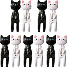 Solidchoice - Set van 10 Grote Wasknijpers met Schattig Kattenontwerp — thumbnail 1