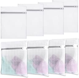 Klein wasnet met verborgen ritssluiting, 8-delige set voor delicate was, ideaal voor overhemden, T-shirts en ondergoed, 40x30cm mesh waszakken met rits — thumbnail 1