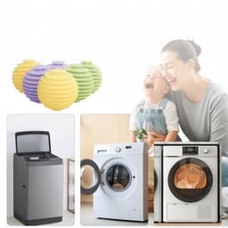 6 stuks wasbal voor wasmachine & drogerbal – Herbruikbare rubberen wasballen (5,5 cm) — thumbnail 5