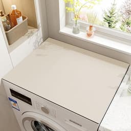 Wasmachine Droger Deksel - Antislip Mat Beschermer - Apparaat Beschermen - Diatomeeënaarde Absorptie - 40x50 cm - Beige — thumbnail 1