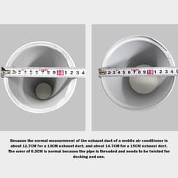 Airco Afvoerslang - Ventilatieslang Mobiel - Ruimte Koelen - Geoptimaliseerde Luchtstroom - 15 Cm Diameter - Wit — thumbnail 3