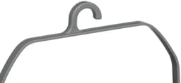 5Five Wasknijpers ophang mandje/bakje - 2x - 22 x 13 x 17 cm - antraciet grijs - kunststof - Wasknijpers opbergen - Knijpermandje — thumbnail 2