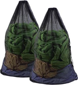 Thijox - 2 stuks wasnet voor wasmachine 60x90cm groot waszak met koordstopper herbruikbaar Laundry Bag wasbeutel voor kleding en dekbedovertrekken (zw — thumbnail 1