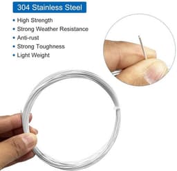 Roestvrijstalen kabel 1,2mm vinylcoating - Waslijn op te hangen - Transparant — thumbnail 3