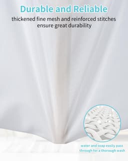 Dailygoods - OTraki Mesh waszakken met ritssluitingen, 2 stuks 30 x 40 cm baby waszak voor wasgoed herbruikbare delicate waszak beha wasmachine tas voor sokken lingerie ondergoed — thumbnail 3