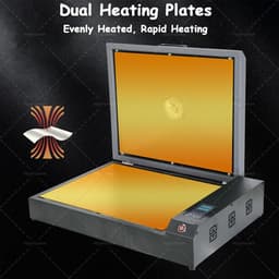 Droogoven - Transfer Oven - Kleding Drogen - Dubbele Verwarming - 40x32cm - Zwart — thumbnail 3
