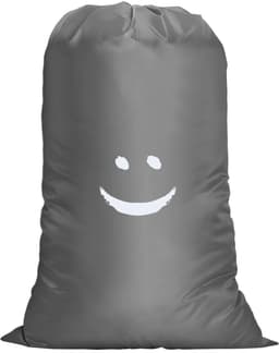 Dailygoods - Waszak voor reizen - Waterdicht - Grote capaciteit - Grijs - Vuile was wasverzamelaar - Perfect voor studentenhuizen en camping — thumbnail 1