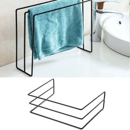 Vaatdoek Droogrek, 3 Armen Ruimtebesparend Ontwerp Vaatdoekrek Gootsteenopslagorganisator voor Keukenwerkblad (wit) - ShopVlot — thumbnail 3