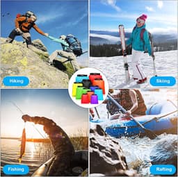 Waterdichte Dry Bag Set 6 Maten Lichtgewicht Zakken en Lange Verstelbare Schouderriem Outdoor Waterdicht Houden Gear Dry Bag Stuff Zakken voor Backpacken, Varen, Wandelen Camping — thumbnail 2