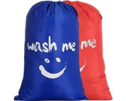 Grote Vouwbare Waszakken van 120 Liter voor Vuile Was, Duurzaam 420D Stof, Ideaal voor Thuis en Reizen, Oranje/Donkerblauw